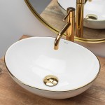 Накладной умывальник Rea Sofia Gold Edge